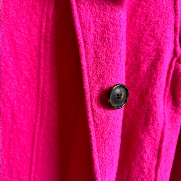 J. Crew Italian Boiled Wool light Pink Wool Coat Size 0 - Picture 8 of 9